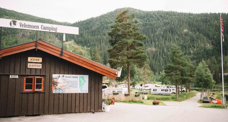 Velemoen Camping resepsjonsbygg