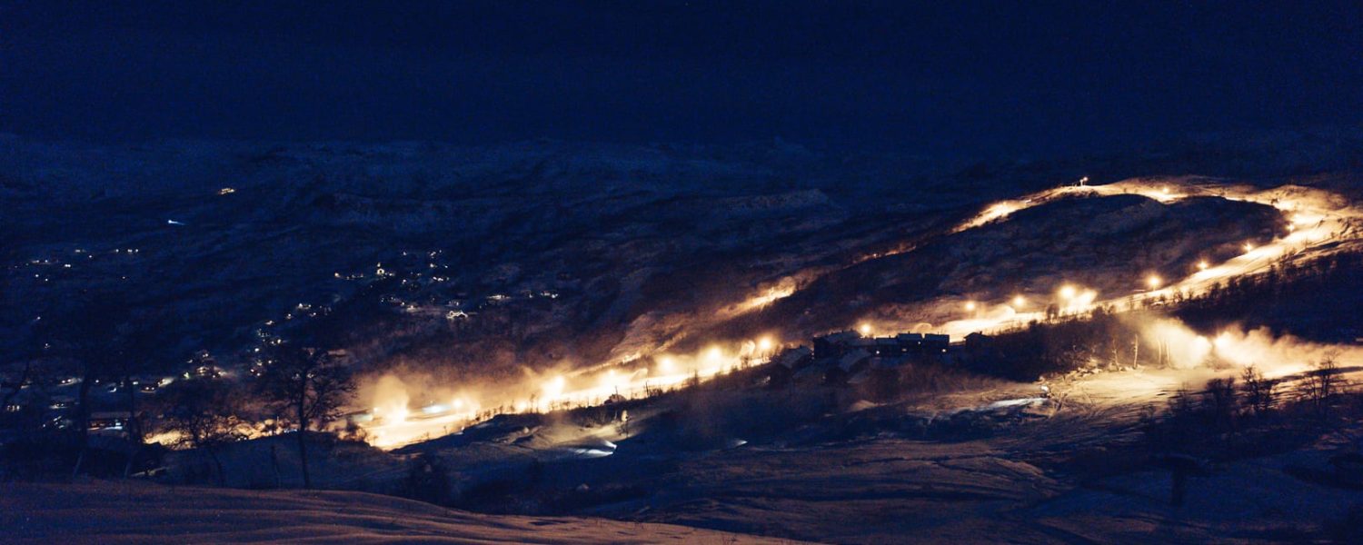 kveld i Haukelifjell skisenter i Vågslid