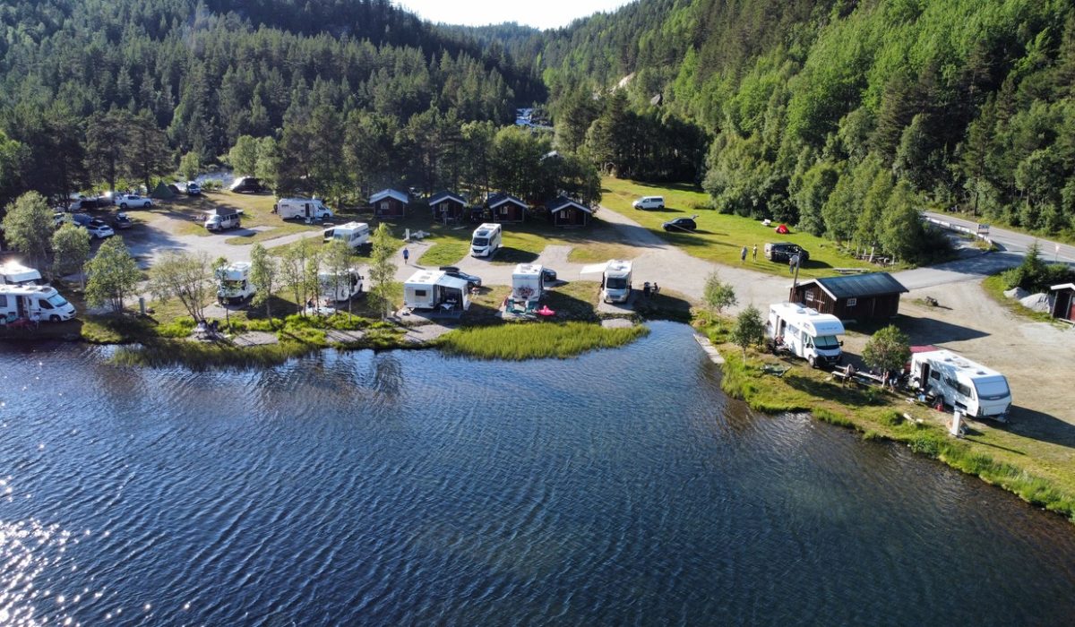 dronebilde flothyl camping