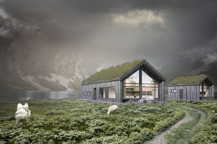 hytte A, berge sag